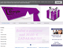 Tablet Screenshot of darcekyplus.sk